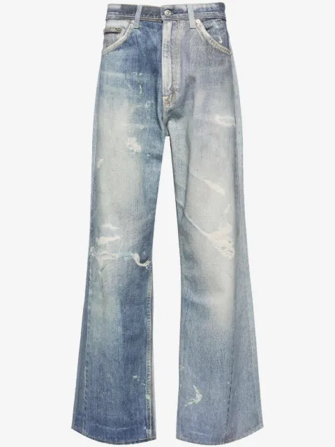 OUR LEGACY distressed straight-leg jeans
