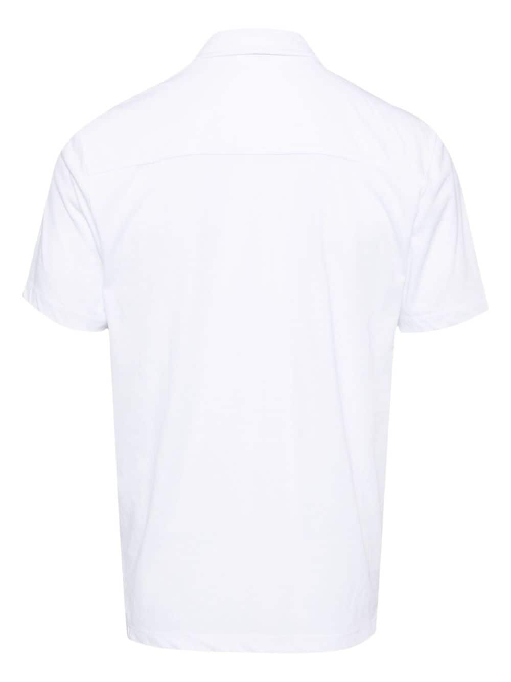 Shop James Perse Classic-collar Cotton Shirt In White