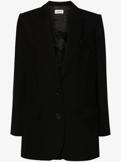 Zadig&Voltaire rhinestone-embellished blazer