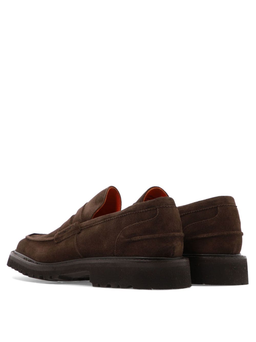 Shop Tricker's Eva Loafers In Brown