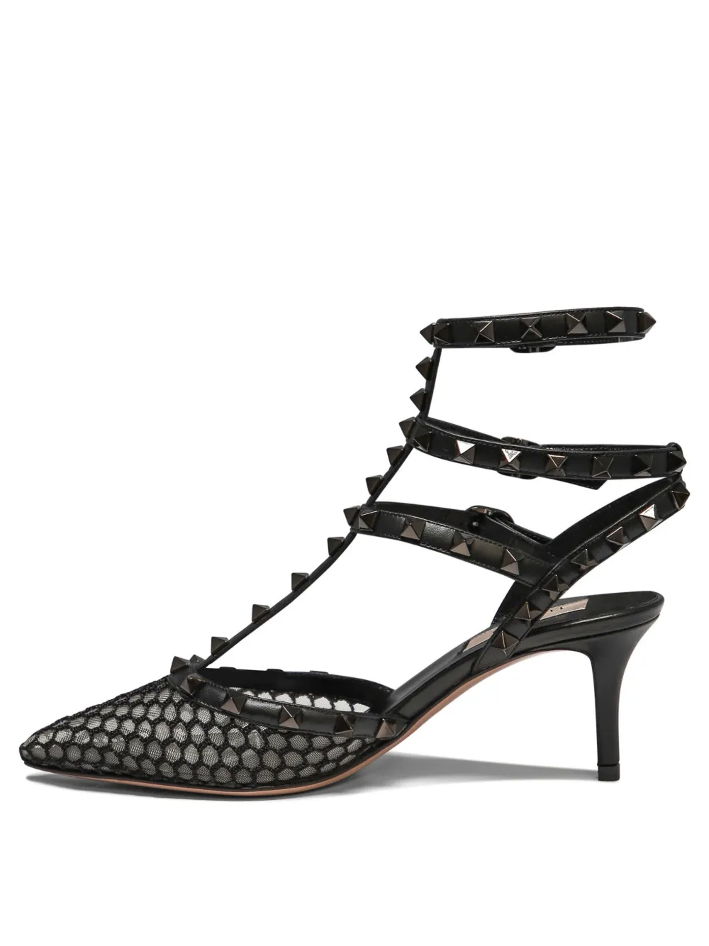 Valentino Garavani Mesh Rockstud pumps Black