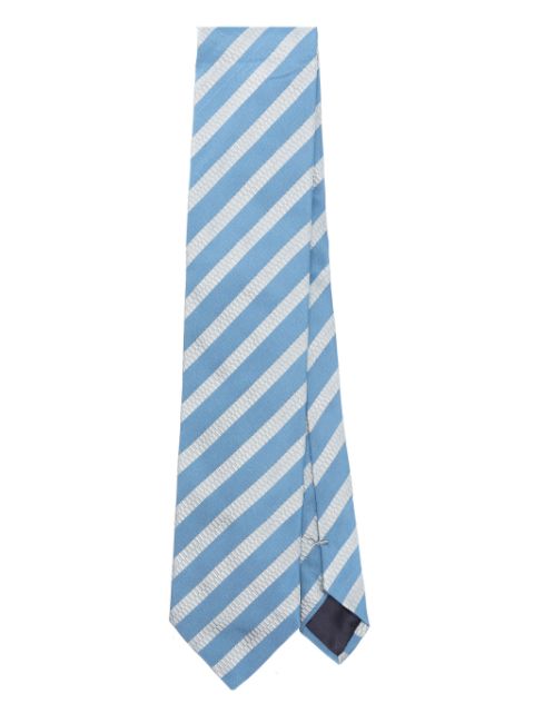 Lanvin striped-jacquard silk tie Men