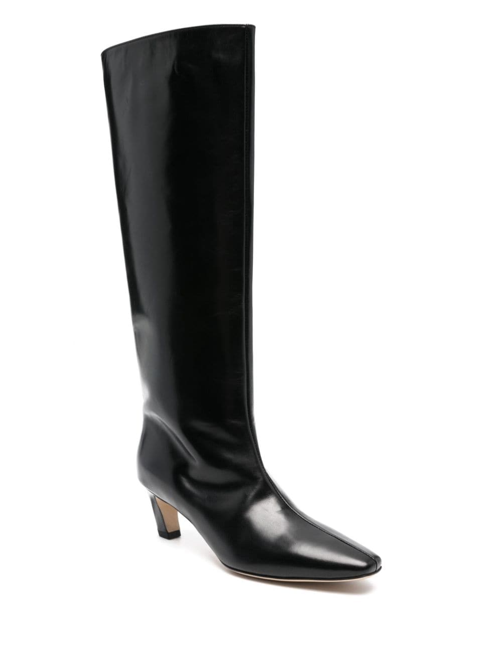 Semicouture 55mm leather boots - Zwart