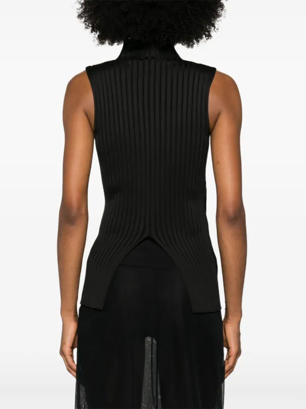 Jil Sander ribbed-knit Tank Top | Black | FARFETCH
