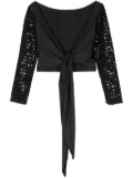 Jean Paul Gaultier Pre-Owned 2000s sequin-embellished top - Black