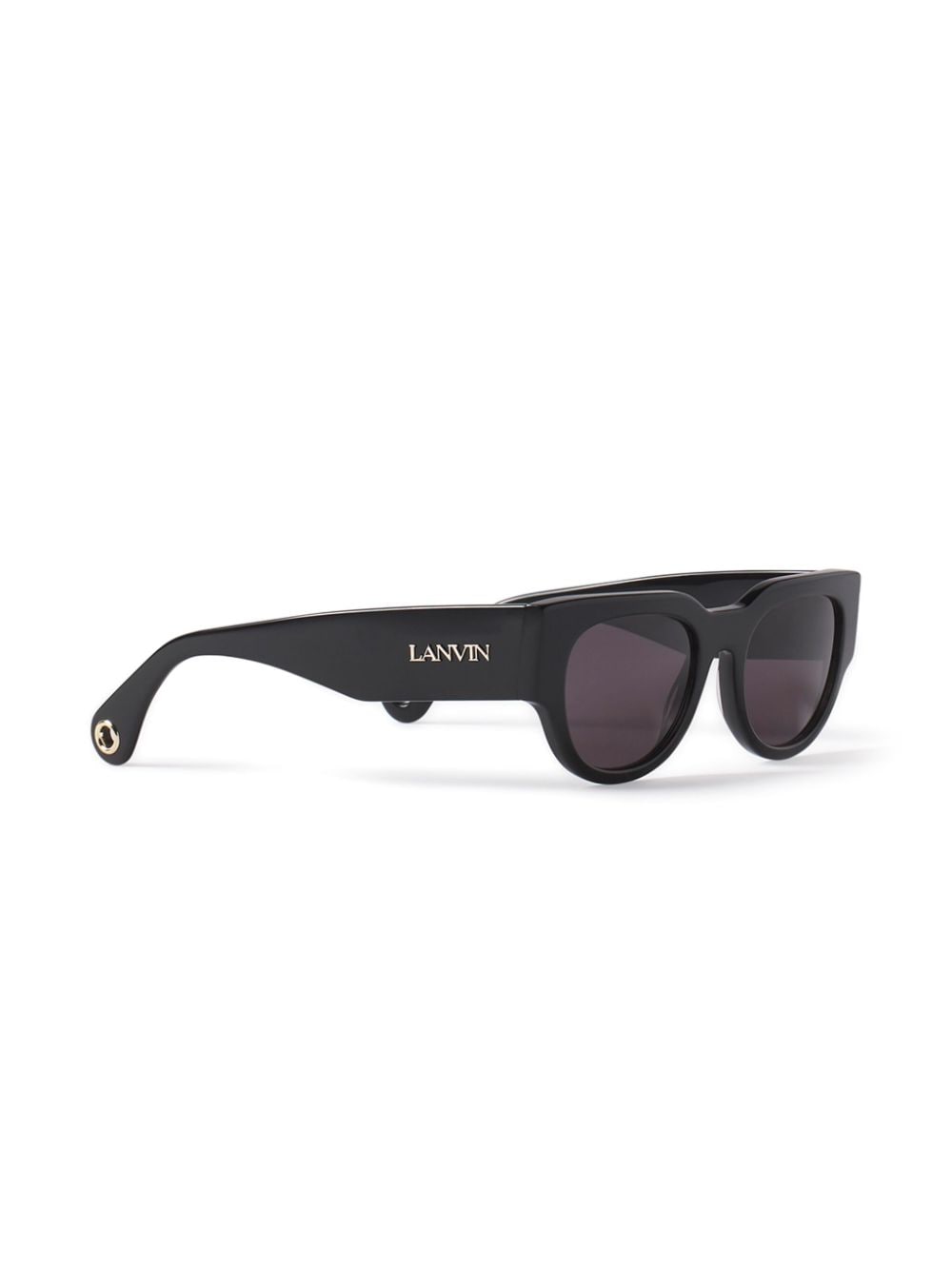 Lanvin geometric-frame sunglasses - Zwart