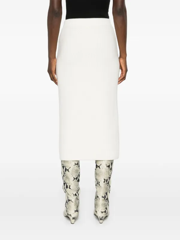 Fabiana Filippi Knitted Midi Skirt | Neutrals | FARFETCH UK