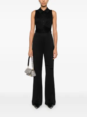 新作【DIANE VON FURSTENBERG】ワイドサテンジャンプスーツ DIANE von FURSTENBERG(ダイアンフォンファステンバーグ