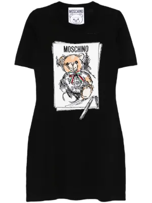 MM6 Maison Margiela ロゴ Tシャツワンピース | ブラック | FARFETCH JP