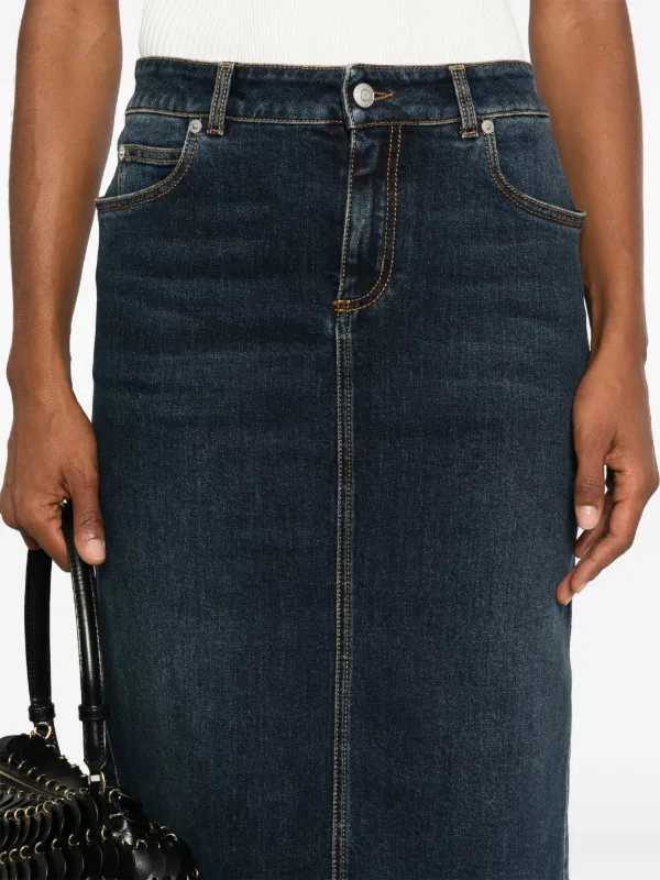 スカート ALEXANDER MCQUEEN Woman Skirt Blue 817595QMACV 4315 3.jpg