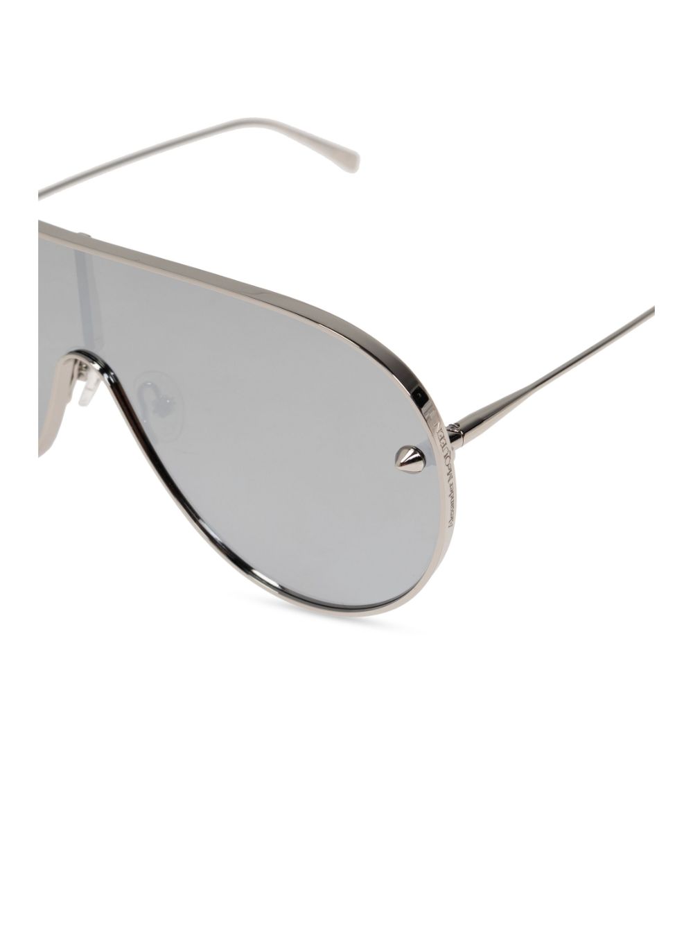 Alexander McQueen Eyewear stud shield sunglasses Men