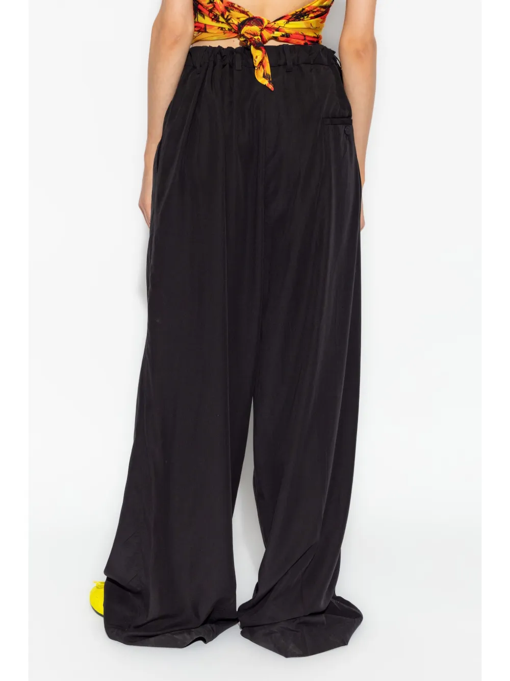 Balenciaga High waist oversized broek Zwart