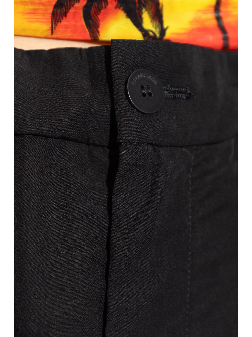 Balenciaga High waist oversized broek Zwart