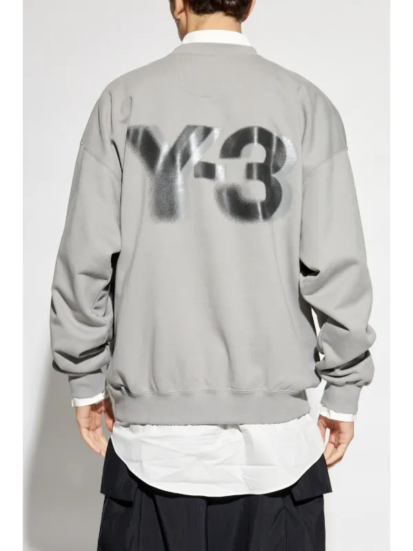 ★adidas Y-3★Y-3ロゴ スウェットシャツ★グレー★ Y-3 ロゴ スウェットシャツ | グレー | FARFETCH JP