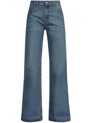 Maison Margiela two-tone Oversize Jeans | Blue | FARFETCH
