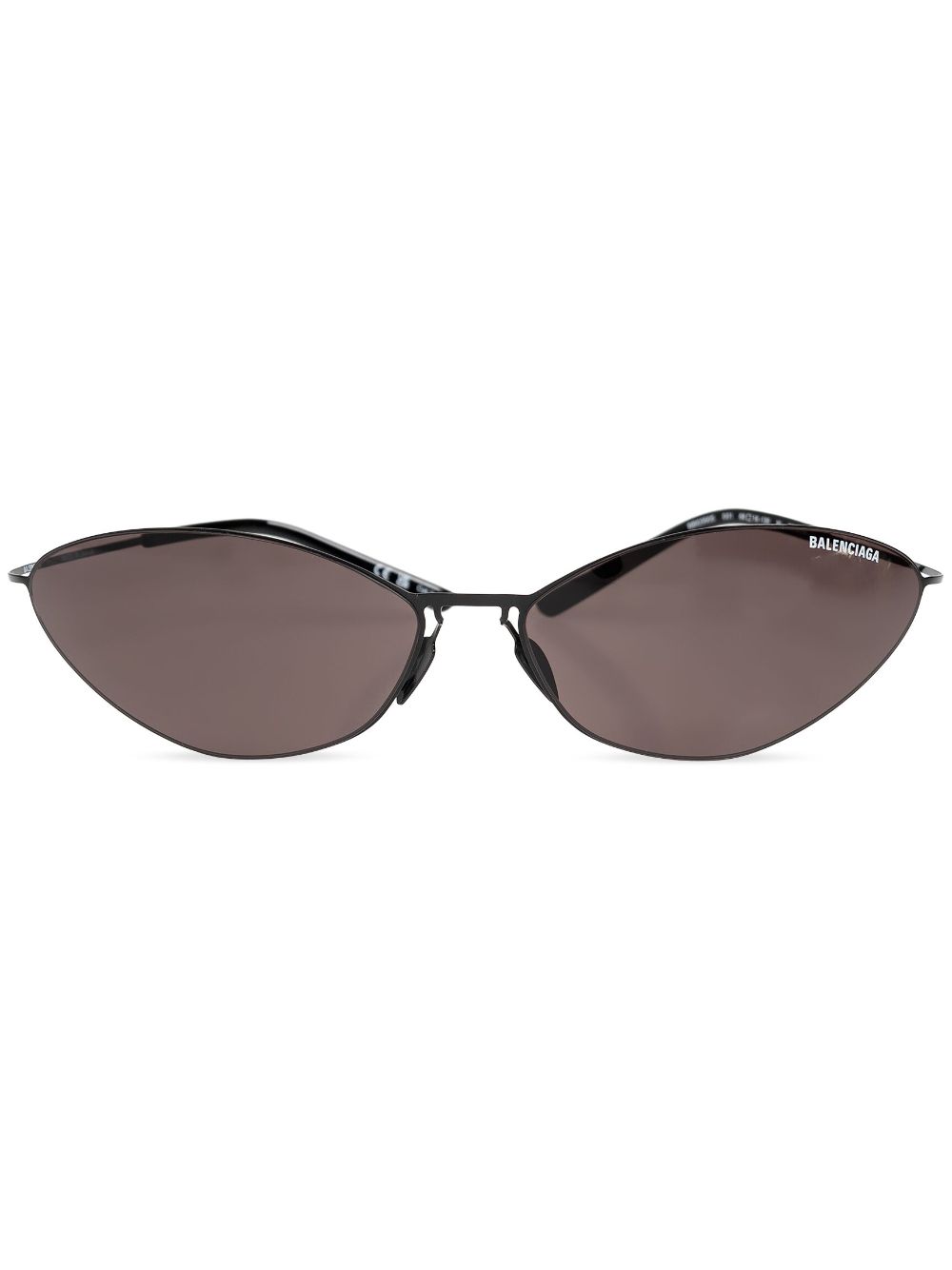 Balenciaga Eyewear logo-decal cat-eye Sunglasses | Black | FARFETCH UK