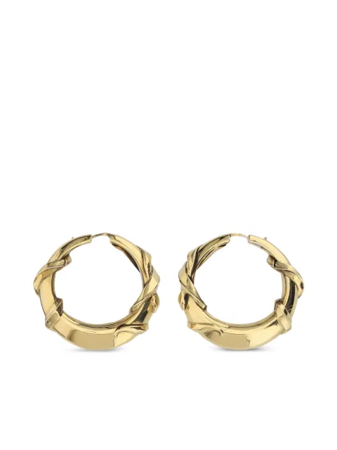 Alexander McQueen chunky hoop earrings