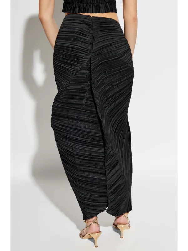Cult Gaia Sonoma Draped Skirt | Black | FARFETCH