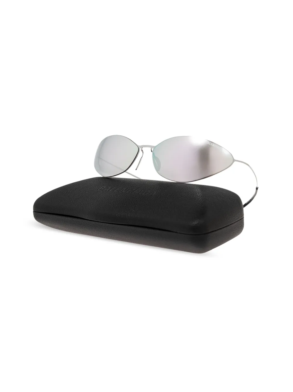 Balenciaga Eyewear Zonnebril met spiegelende cat-eye Zilver