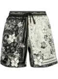 AMIRI Bandana floral silk shorts - Black