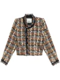 ISABEL MARANT Kerry tweed jacket - Brown