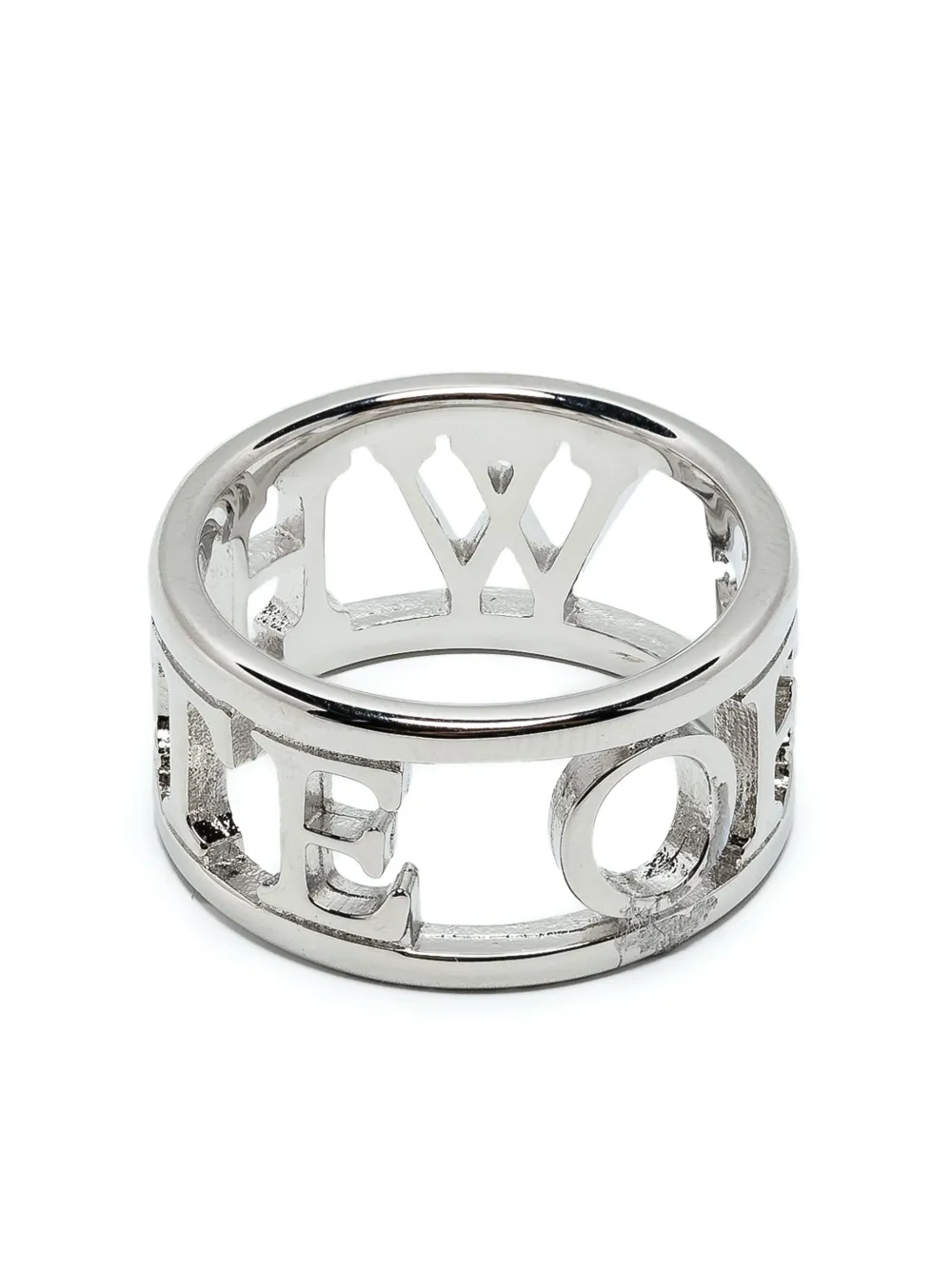 Off-White ロゴ リング - メタリック Off-White ロゴ リング - メタリック