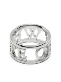 Off-White logo lettering ring - Metallic