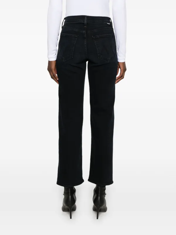 MOTHER The Mid Rise Zip Rambler Ankle Jeans | Blue | FARFETCH