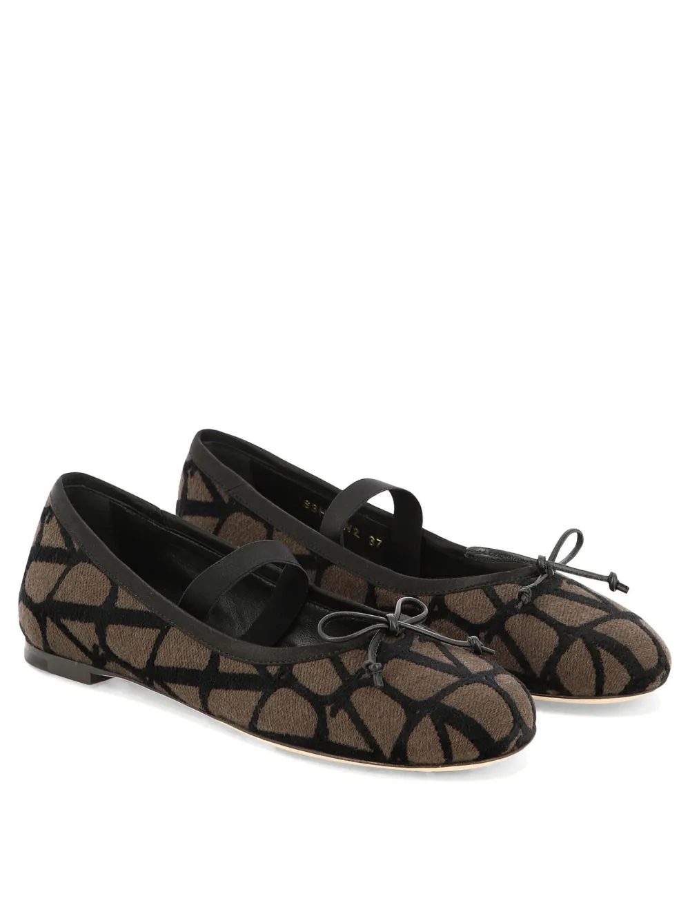 Valentino Garavani Toile Iconographe ballerina shoes - Bruin
