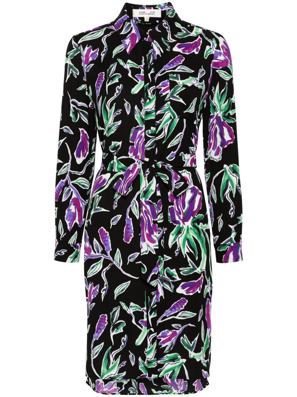 DVF Diane von Furstenberg Abito midi Prita - Nero