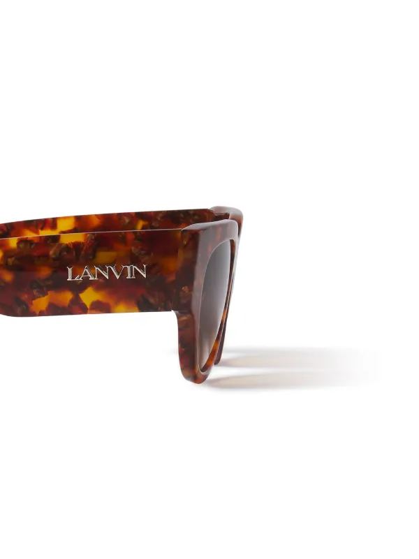 Lanvin tortoiseshell-effect geometric-frame Sunglasses  display picture 3