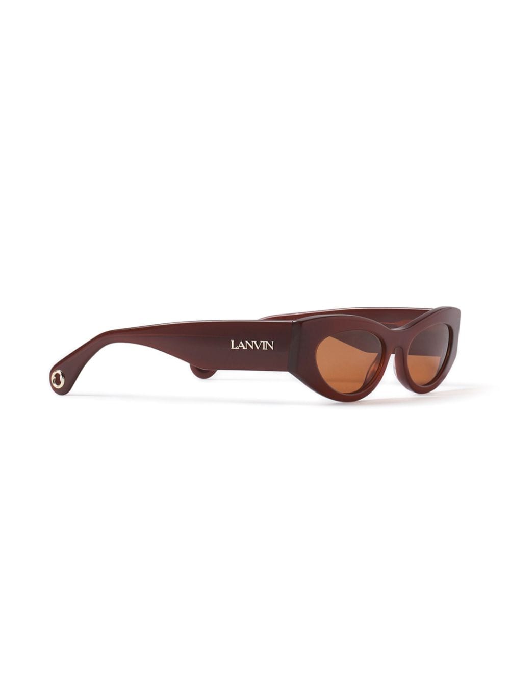 Lanvin logo-lettering sunglasses - Bruin