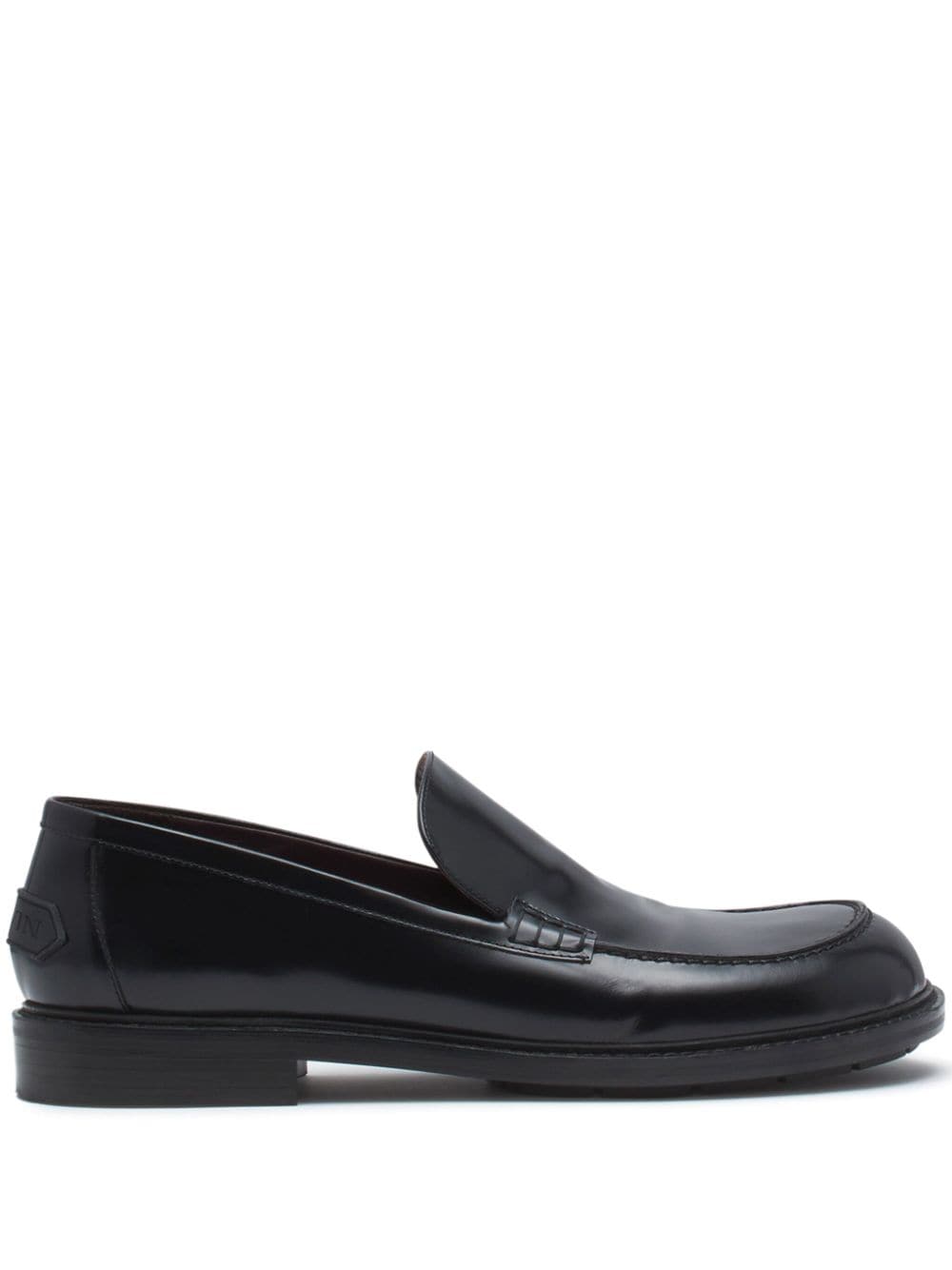 Lanvin Spinto glossy-leather loafers Black