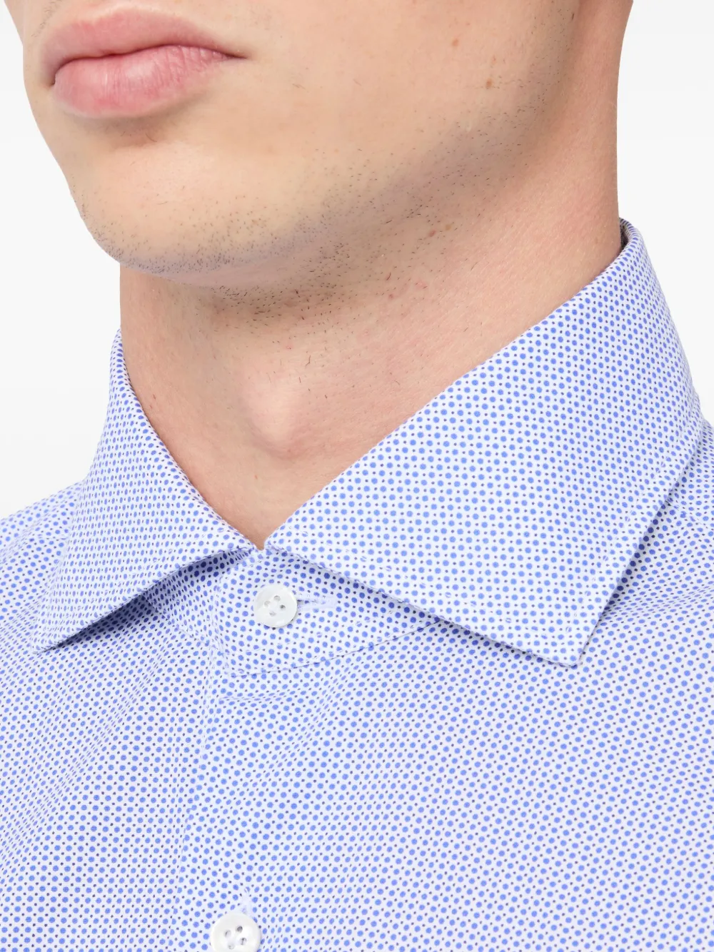 Barba Overhemd met stippen Blauw