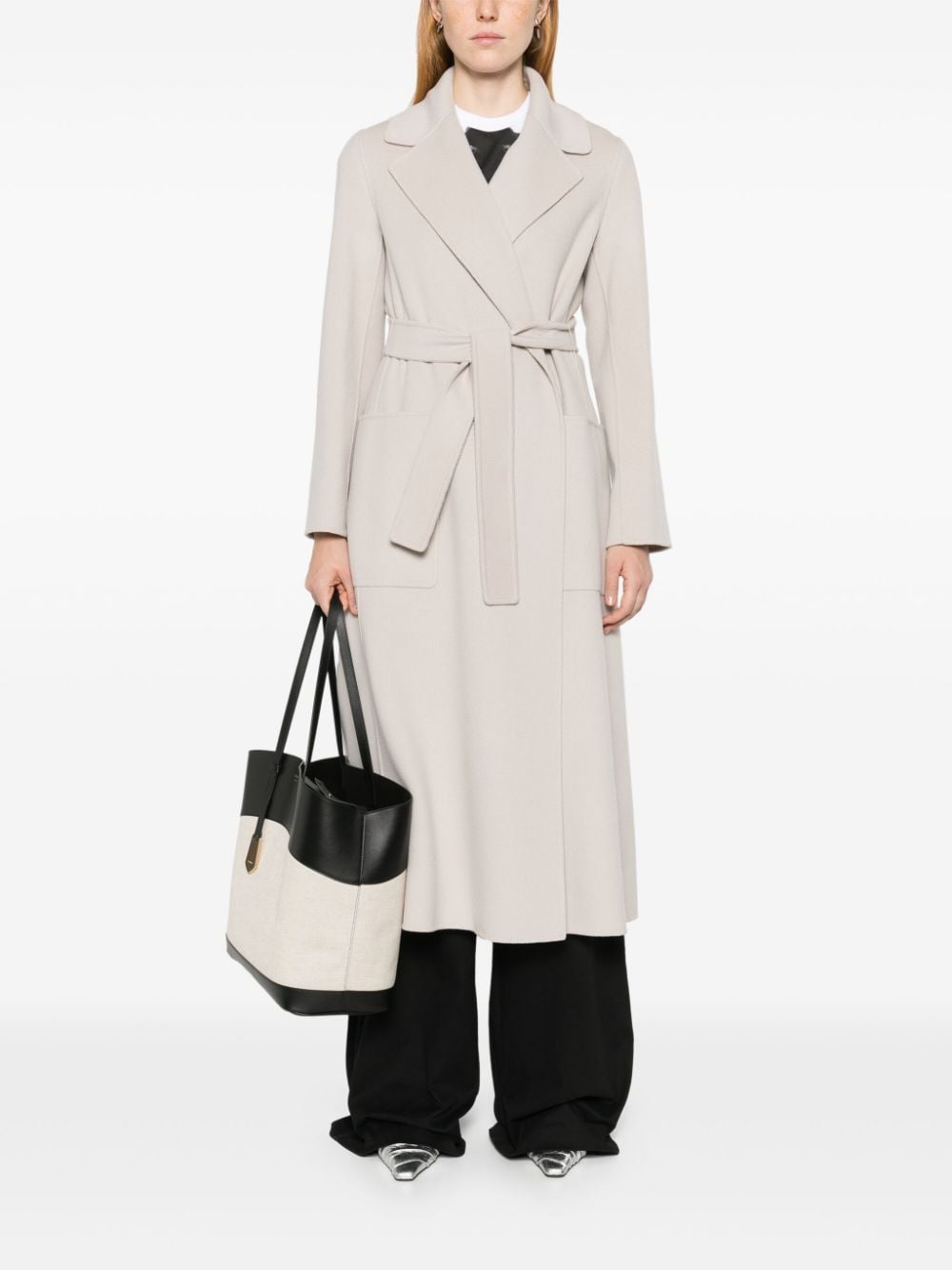 'S Max Mara Paolore maxi-jas - Beige