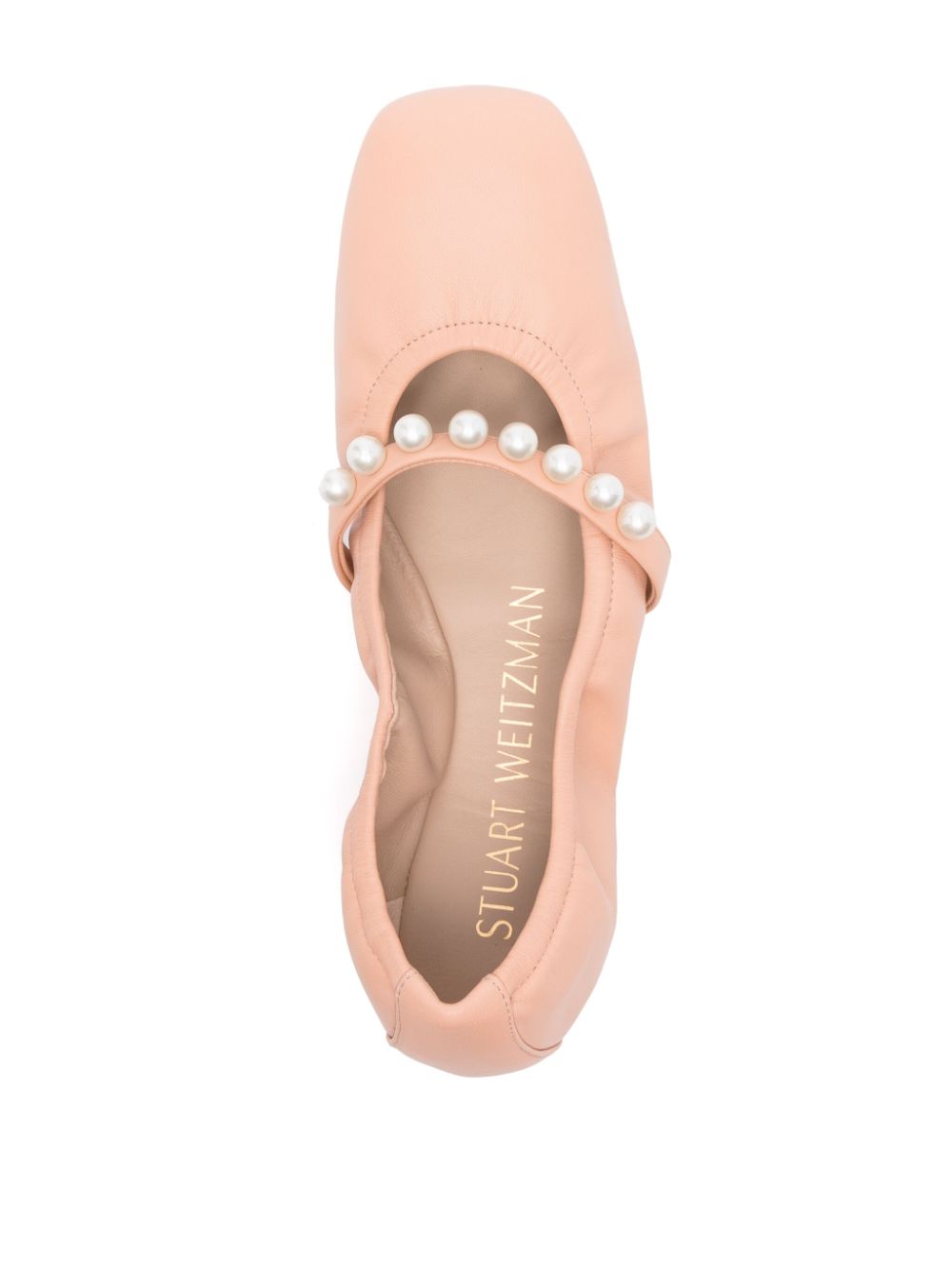 Stuart Weitzman Goldie ballerina's Roze