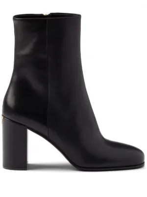 Prada ブロックヒールブーツ 85mm | ブラック | FARFETCH JP