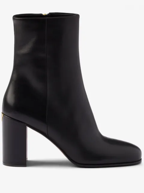 Prada leather booties