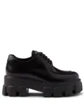 Prada monolith lace-up shoes - Black