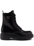 Prada Brushed leather boots - Black