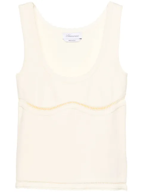 Blumarine cut-out detailed tank top