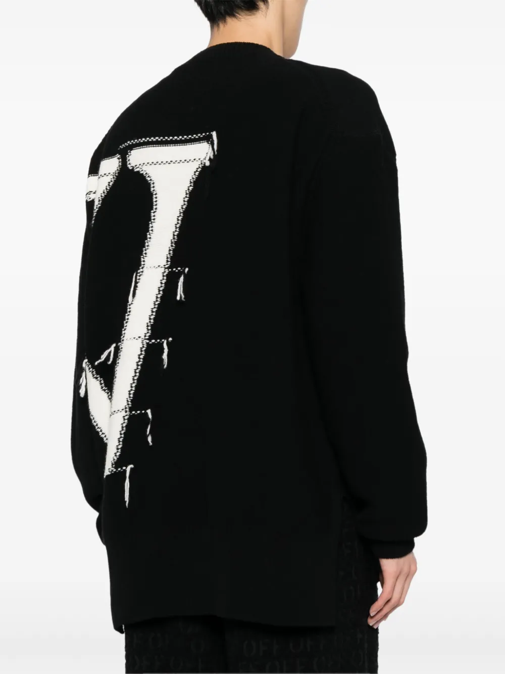 Off-White Wollen trui Zwart