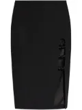 Cult Gaia cut-out detailed midi skirt - Black
