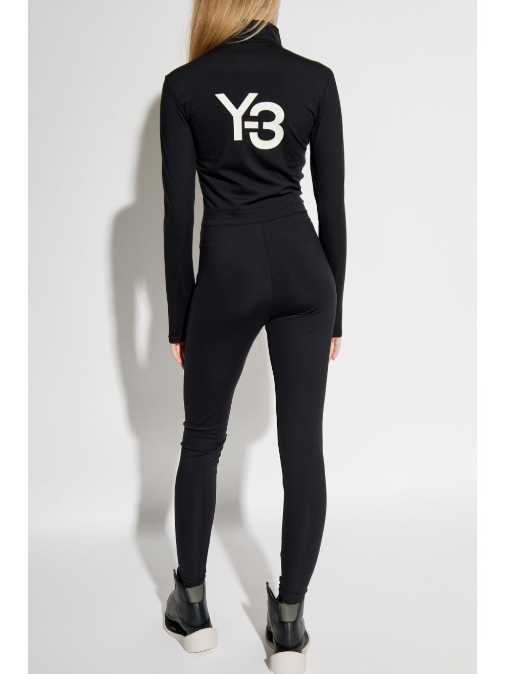 Shop Y-3 Logo-print Jumpsuit In Black