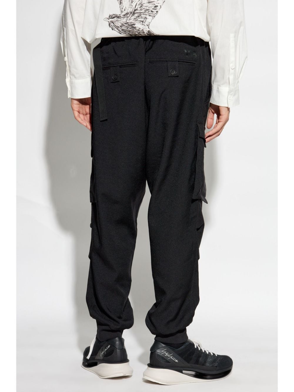 Shop Y-3 X Adidas Sport Uniform Cargo Trousers In Black