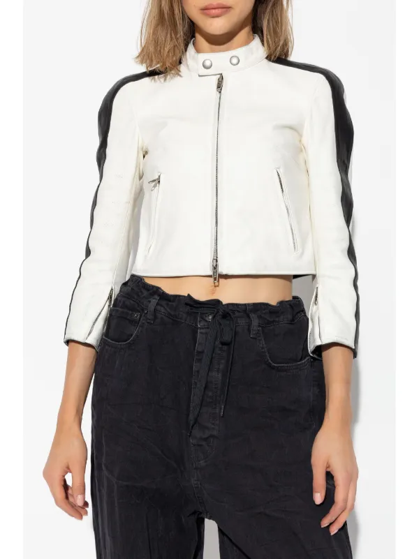 Balenciaga レザージャケット | ホワイト | FARFETCH JP Balenciaga レザージャケット | ホワイト | FARFETCH JP