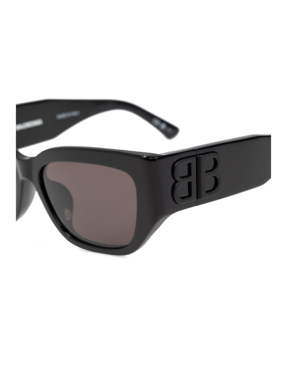 Shop Balenciaga Bb-logo Sunglasses In Black