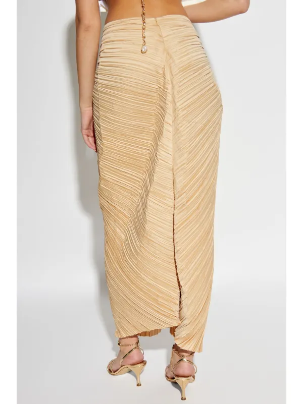 スカート CULT GAIA Woman Skirt Beige CCSRYN DAWSONCHAMPAGNE KAY SKIRT - BEACH – CULT GAIA