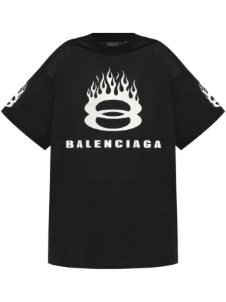Balenciaga オーバーサイズ Tシャツ | ブラック | FARFETCH JP