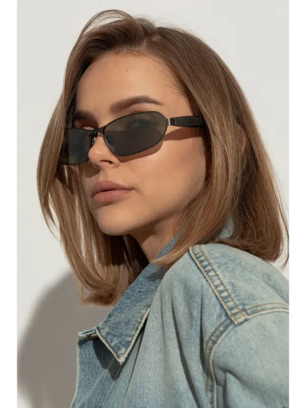 Balenciaga Eyewear スクエアフレーム サングラス | シルバートーン